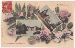 (28) 538, Villemeux, Foucault, Je Vous Envoie Ces Fleurs, Voyagée En 1906, TB - Villemeux-sur-Eure