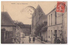 (28) 191, Blevy, Barette, Rue De Chateauneuf, Voyagée En 1913, TB - Blévy