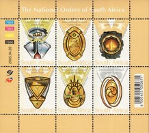 South Africa - 2005 National Orders Sheet (**) # SG 1527a , Mi 1635-1640 - Unused Stamps