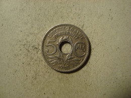 MONNAIE FRANCE 5 CENTIMES 1918 LINDAUER ( Grand Module ) - 5 Centimes