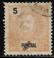 Funchal – 1897 D. Carlos 5 Réis Used Stamp - Funchal