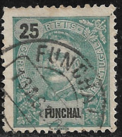 Funchal – 1897 D. Carlos 25 Réis Used Stamp - Funchal