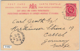 51882 - KUT East Africa -  POSTAL HISTORY - POSTAL STATIONERY CARD From JINJA - Africa Orientale Britannica