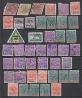 Argentina Collection 40 Used Revenue Stamps Ca 1885-1910 - Collections, Lots & Series