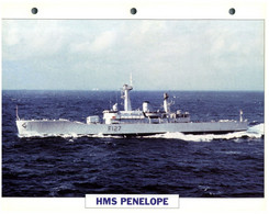(25 X 19 Cm) (29-8-2021) - T - Photo And Info Sheet On Warship - UK - HMS Penelope - Other & Unclassified