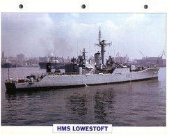 (25 X 19 Cm) (29-8-2021) - T - Photo And Info Sheet On Warship - UK - HMS Lowestoft - Other & Unclassified