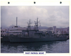 (25 X 19 Cm) (29-8-2021) - T - Photo And Info Sheet On Warship - UK - Fast Patrol Boat - Other & Unclassified