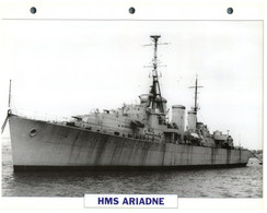 (25 X 19 Cm) (29-8-2021) - T - Photo And Info Sheet On Warship - UK - HMS Ariadne - Other & Unclassified