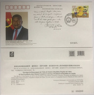 2018 CHINA WJ2018-19 CHINA-ANGOLA DIPLOMATIC COMM.COVER - Cartas & Documentos