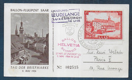 Carte Par Ballon HELVETIA - Airmail