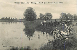 TRAPPES - L'étang De Saint Quentin (La Canardière) - Pêcheurs - Lavandières - édition Lecanellier - Trappes