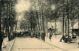 Paris 12ème * Bois De Vincennes , Jeu De Boules De St Mandé * Pétanque Boulistes * 1909 - Arrondissement: 12