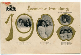 Souvenir De Luxembourg, Famille Grand-Ducale, Millésime 1908 - Famiglia Reale