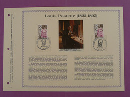 Feuillet FDC PAC Louis Pasteur Dole 39 Jura 1973-32 - Louis Pasteur