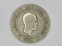 MONNAIE COIN BELGIQUE BELGIE 20 CENTIMES LEOPOLD I 1861 LEGENDE FRANCAISE - 20 Cents