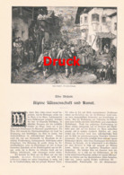 A102 860 Alpine Kunst Wissenschaft Defregger Grotte U.a. Artikel Mit 12 Bildern 1893 !! - Malerei & Skulptur