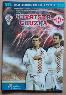 CROATIA V GEORGIA - 2012  UEFA EURO Qualifiers FOOTBALL MATCH PROGRAM - Bücher