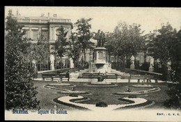 CP ( Bruxelles: Square Du Sablon)  Obl Ovale BRUXELLES 1903 - Landelijks Post