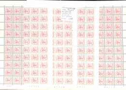NN - NB - [990674]TB//**/Mnh-NN - Belgique 1957 - N° 1027BP3, 1f Lion Phosphore Les 4 Planches Complète Avec La Variété - Unused Stamps