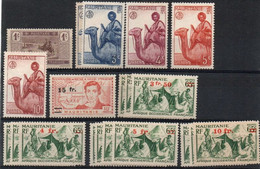 Lot De 20 Timbres De Mauritanie, Période Occupation Française - Collections (sans Albums)