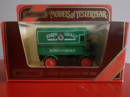 VOITURE  Y29 1919 WALKER ELECTRIC JOSEPH LUCAS LTD MATCHBOX MODELS OF YESTERYEAR - Matchbox