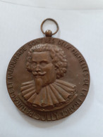 MEDAILLE DE SULLY EN BRONZE "PATURAGE ET LABOURAGE SONT LES DEUX MAMELLES DE LA FRANCE" PAR COUTRE - Professionals / Firms