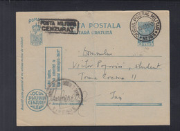 Rumänien Romania Feldpost 1943 OPM 763 - 2. Weltkrieg (Briefe)