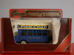 AUTOBUS Y 23 1922 AEC LIFEBUOY SOAP EAST SURREY MATCHBOX MODELS OF YESTERYEAR - Matchbox