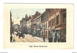 ROTHERHAM HIGH STREET USED 1909 WITH STAMP SENT TO FRANCE - Andere & Zonder Classificatie