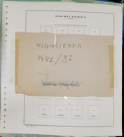 GRAN BRETAGNA 1981-87: FOGLI KING - Pre-printed Pages