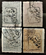 TURQUIE - 1892 Timbres Pour JOURNAUX N° 7 à 10 O (voir Scan) - Oblitérés