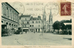 Vimoutiers * Place De La Fontiane * Hôtel Du Soleil D'Or * L. ERNOULT Nouveautés Confections * Commerces Halle - Vimoutiers
