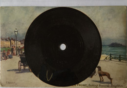 Schallplatte A-Karte // Tuck's Gramophone Record Postcard Serie R (Tarragona - One Step) 19?? Novelty Card - Music And Musicians