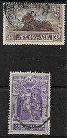 NEW ZEALAND 1920 3d, 6d VICTORY SG 456/457 FINE USED Cat £28 - Used Stamps