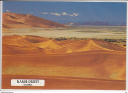NAMIBIA - NAMIB DESERT, View From Top Of Dune At Sossusvlei Towards Naukluft Montains,  Nice Stamp W. Leopard - Namibia