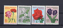 Turkey 1960 - Flora - Flowers - Stamps 4v - Complete Set - MNH** - Excellent Quality - 1934-39 Sandjak D'Alexandrette & Hatay