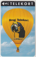 DENMARK - Ktas Air Balloon , KTAS 5KR, 01/94, Tirage  2.000, Used - Dinamarca