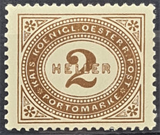 AUSTRIA 1900 - MLH - ANK 23A - 2h - PORTOMARKE - Taxe