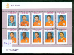 NEDERLAND * BLOK Van 10 * VOETBAL * WK 2006 *  BLOC * BLOCK * NETHERLANDS * POSTFRIS GESTEMPELD (397) - 2006 – Deutschland