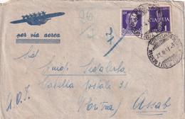 ERITREA -POSTA AEREA DA GENOVA PER ASSAB 1937 ( LETTERA PRESENTE IN BUSTA) - Eritrea