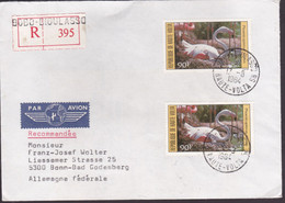 Burkina Faso 1984, Registered Letter To Germany, Birds - Burkina Faso (1984-...)