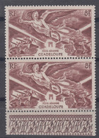 Guadeloupe 1946 Poste Aerienne Yvert#6 Mint Never Hinged Pair - Ungebraucht