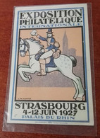 France 1927 Philatelic Travelled Exposition Postcard, Interesting Franked - Brieven En Documenten