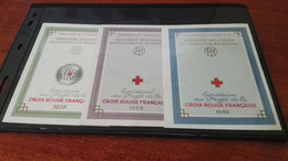 France 1956,1958,1959 Croix Rouge Carnets - Neufs