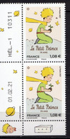 Petit Prince Neuf ** 2 Timbres  Bord De Feuille  Daté 01 02 2021 - Unused Stamps
