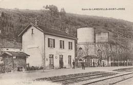 CARTE POSTALE ORIGINALE ANCIENNE : LANEUVILLE SAINT JOIRE LA GARE  ANIMEE MEUSE (55) - Gares - Sans Trains