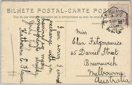 58220 -  PORTUGAL  - POSTAL HISTORY:  POSTCARD To  Australia  - 1909 - Lettres & Documents