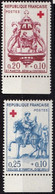 Au Profit De La Croix Rouge Les 2 Timbres Neufs De 1960 Issu Du Carnet - Ongebruikt