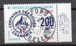 FRANCE 2021 - Timbre Compagnie Des Guides De Chamonix  Oblitéré Cachet Rond - Usati