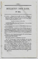Bulletin Des Lois 922 1842 Tarif Péage Pont Près De Mallemort Sur La Durance/Chappes Allier (bac D'Auzon)/Paris/Mexique - Décrets & Lois